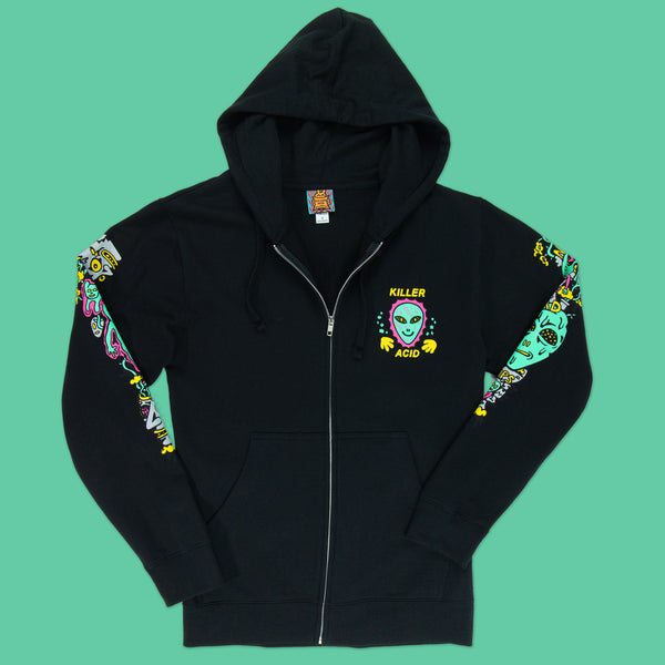 No Bad Trips Black Zip Up Hoodie