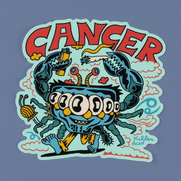 Astrology Freaks Cancer Sticker - Stickers - killeracid.com