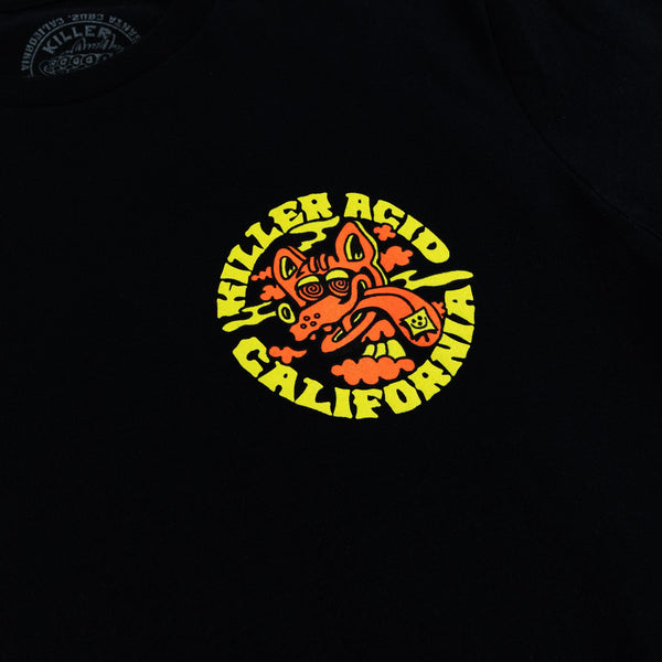 Dog Daze Neon Black T-Shirt - T-Shirts - killeracid.com