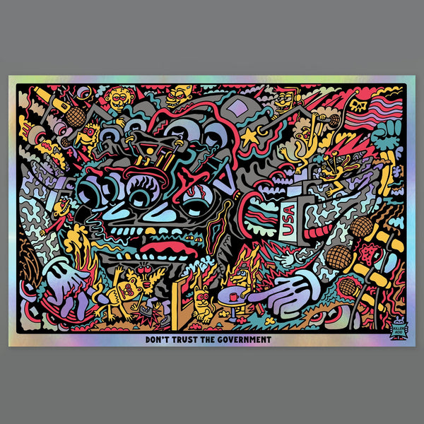 Don't Trust the Government Screen Print - Posters & Prints - killeracid.com