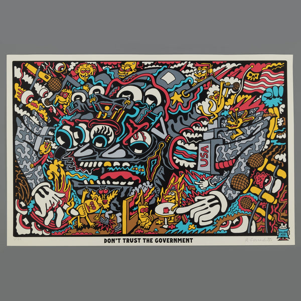 Don't Trust the Government Screen Print - Posters & Prints - killeracid.com