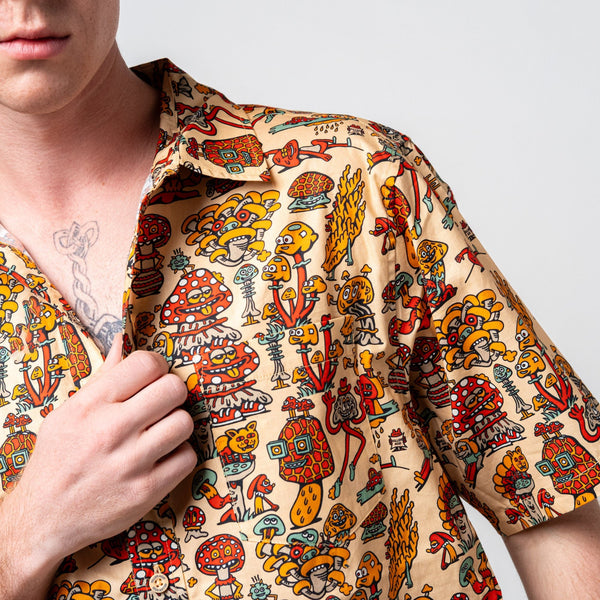 Mushroom Friends Button Up - Button Ups - killeracid.com