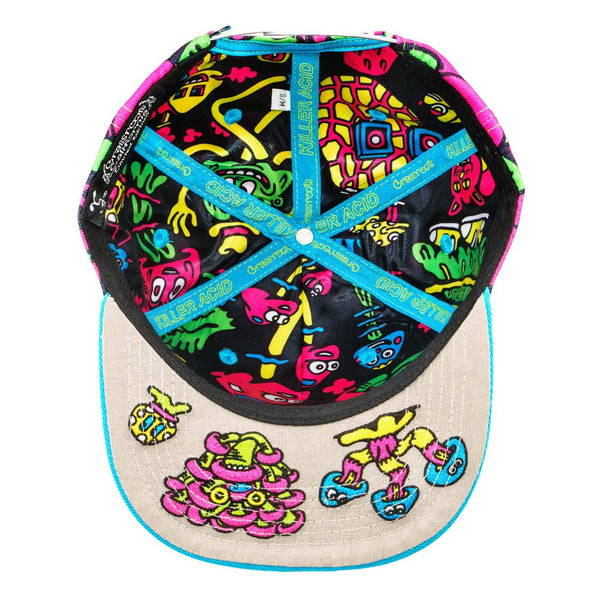 Mushroom Friends Pink Snapback Hat - Hats - killeracid.com