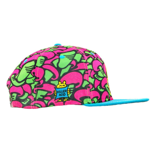 Mushroom Friends Pink Snapback Hat - Hats - killeracid.com