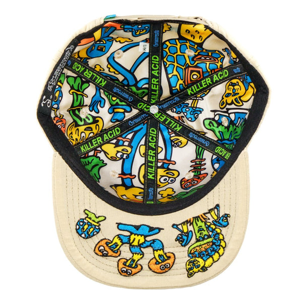 Mushroom Friends Tan Snapback Hat - Hats - killeracid.com