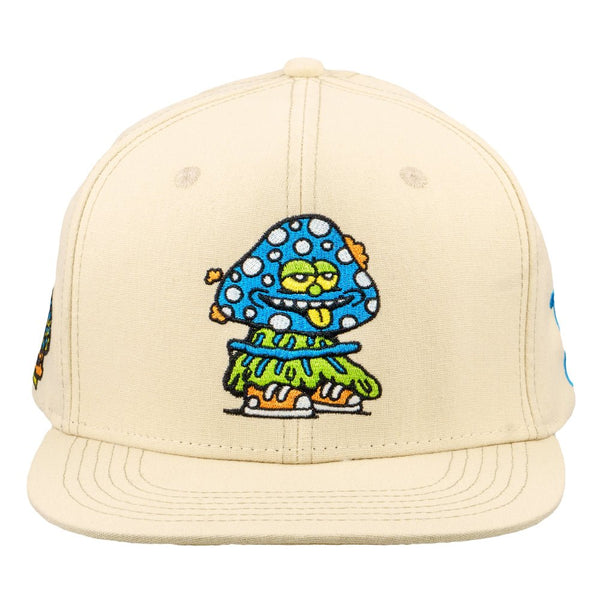 Mushroom Friends Tan Snapback Hat - Hats - killeracid.com