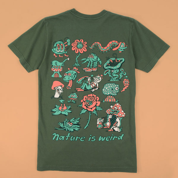 Nature is Weird Green T-Shirt - T-Shirts - killeracid.com