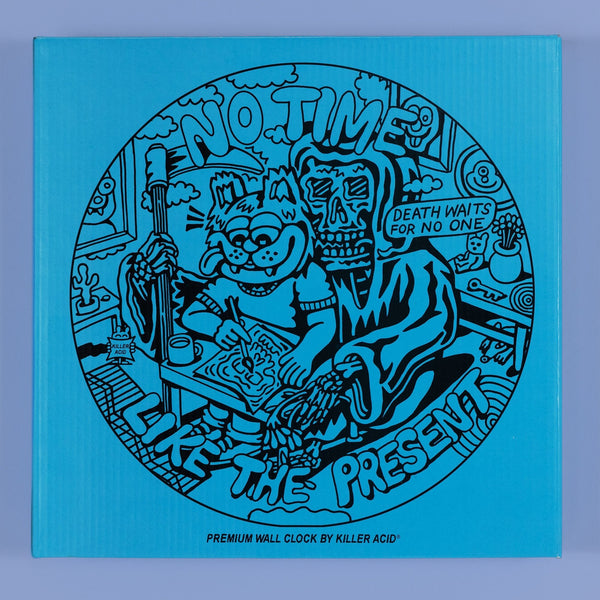 No Time Like the Present Clock - killeracid.com
