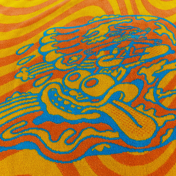 Orange Sunshine Deluxe Beach Towel - Beach Towel - killeracid.com