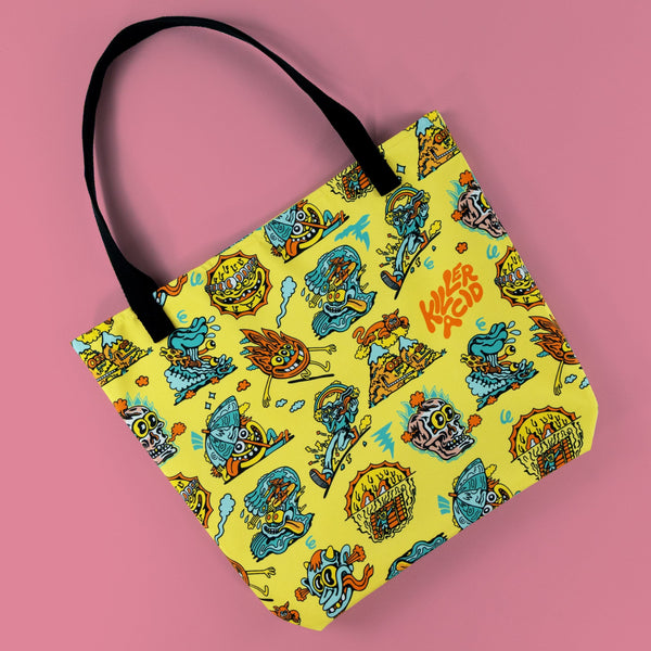 Orange Sunshine Large Tote Bag - Bags - killeracid.com