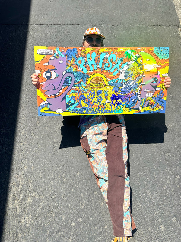 Phish Hollywood Bowl Concert Foil Poster - Posters & Prints - killeracid.com