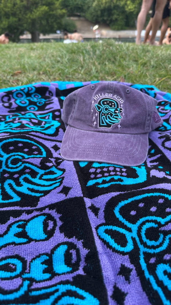 Purple Heads Deluxe Beach Towel - Beach Towel - killeracid.com