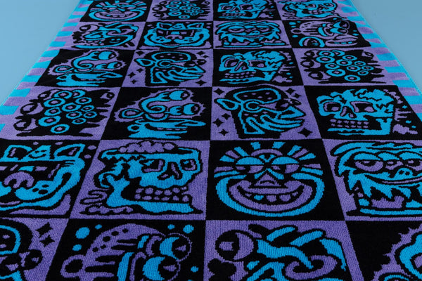 Purple Heads Deluxe Beach Towel - Beach Towel - killeracid.com