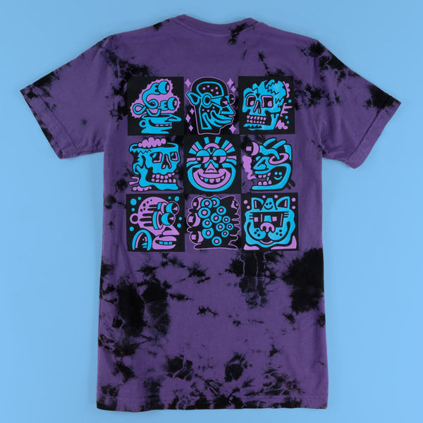 Purple Heads Deluxe Crystal Wash T-Shirt - T-Shirts - killeracid.com