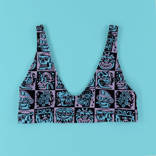 Purple Heads High Waisted Bikini - Swimwear - killeracid.com