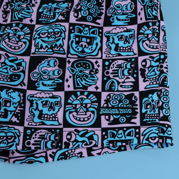 Purple Heads Swim Trunk - Shorts - killeracid.com