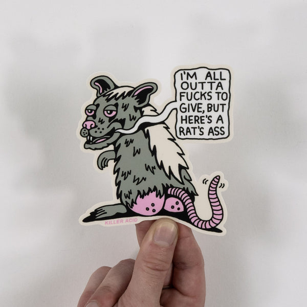 Rat's Ass Sticker - Stickers - killeracid.com