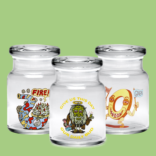 Small Pop-Top Storage Jar