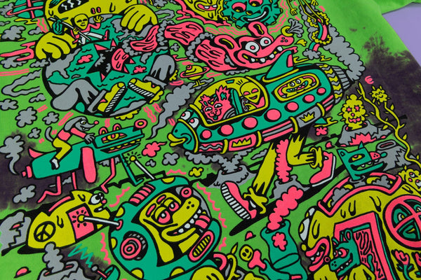 Spaced Out Deluxe Crystal Wash T-Shirt - T-Shirts - killeracid.com