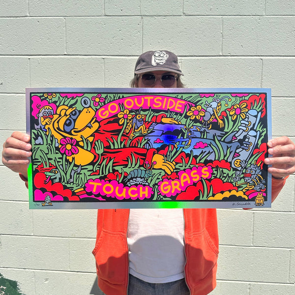 Touch Grass Screen Print - Posters & Prints - killeracid.com