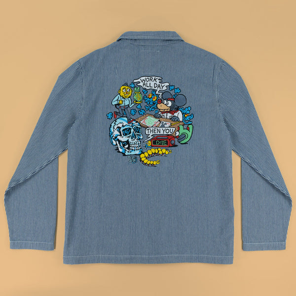 Work All Day Blue Jacket - Jackets - killeracid.com