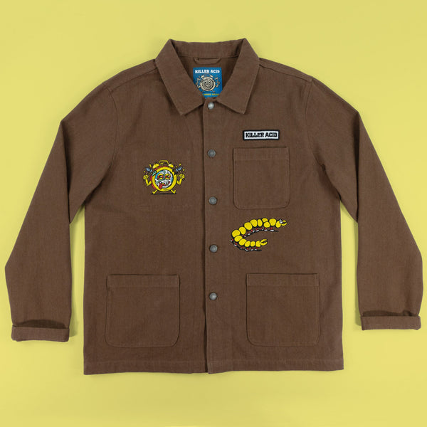 Work All Day Brown Jacket - Jackets - killeracid.com