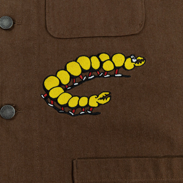 Work All Day Brown Jacket - Jackets - killeracid.com