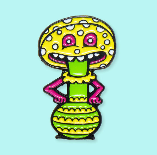 Yellow Mushroom Pin - Pins - killeracid.com