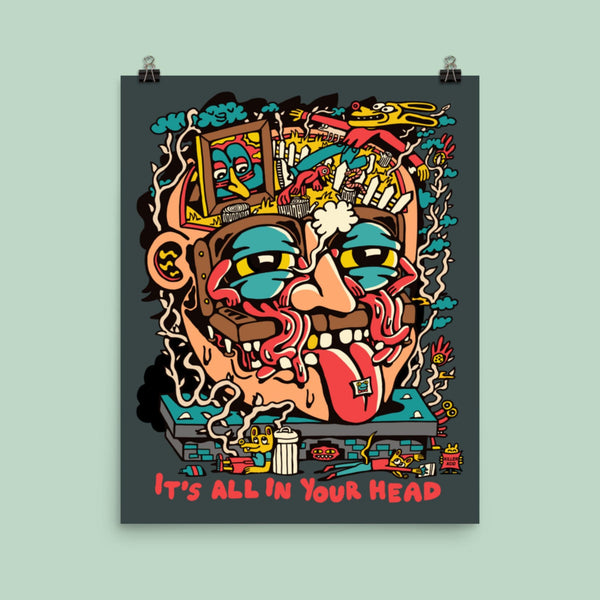 All In Your Head Poster - Posters & Prints - killeracid.com
