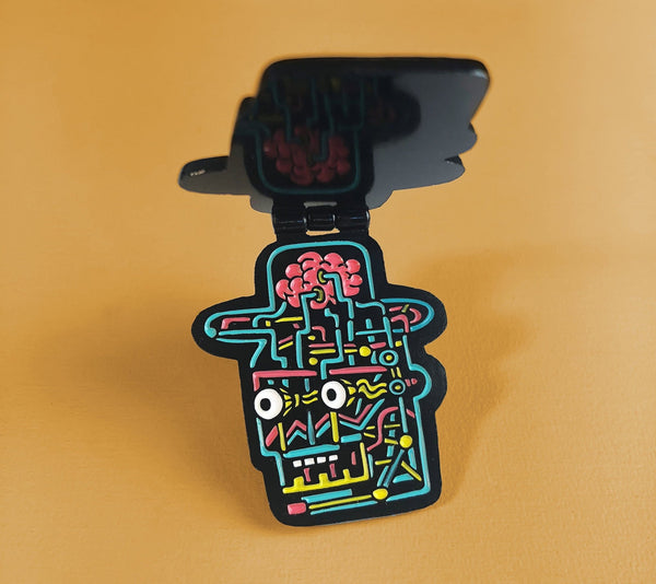 Cowboy Robot Enamel Pin - Pins - killeracid.com