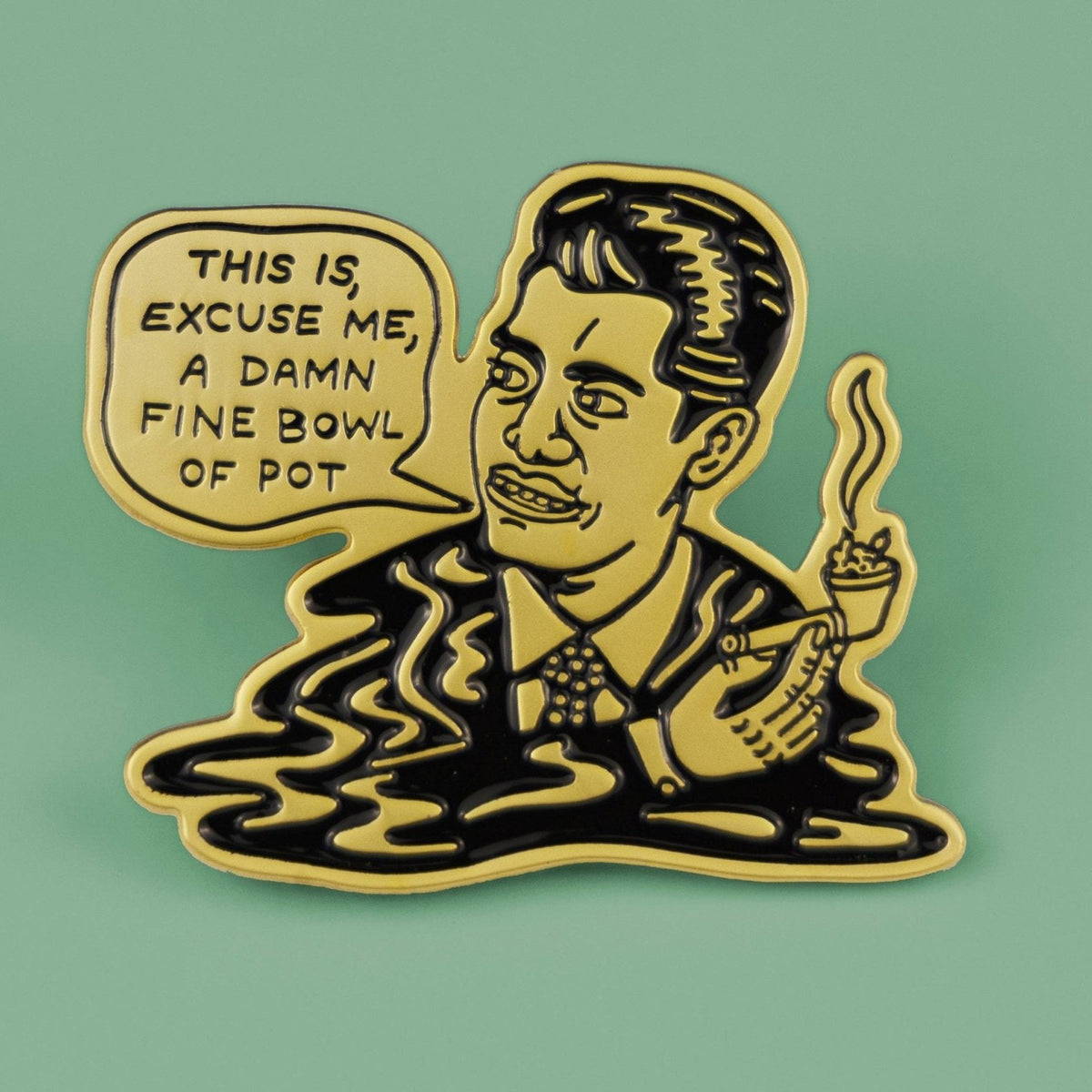 Damn Fine Bowl Enamel Pin Killer Acid