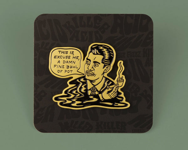 Damn Fine Bowl Enamel Pin - Pins - killeracid.com