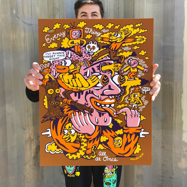 Everything All At Once 6 Color Screen Print - Art & Collectibles - killeracid.com