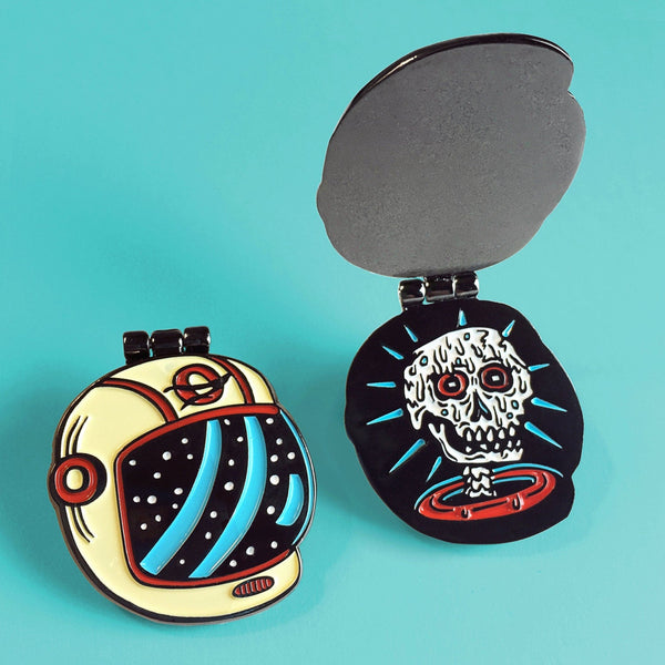 Melted Astronaut Enamel Pin - Pins - killeracid.com