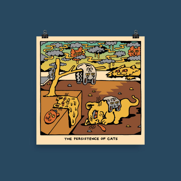 Melted Cats Poster - Posters & Prints - killeracid.com