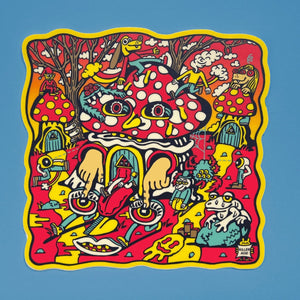 Mushroom House Sticker - Stickers - killeracid.com
