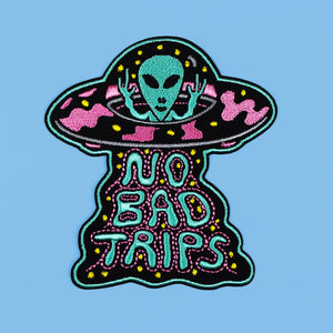 No Bad Trips Embroidered Patch - Patches - killeracid.com