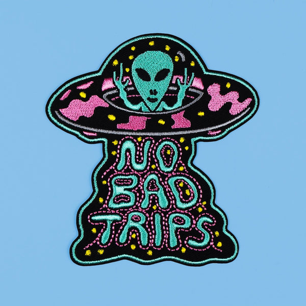 No Bad Trips Embroidered Patch - Patches - killeracid.com