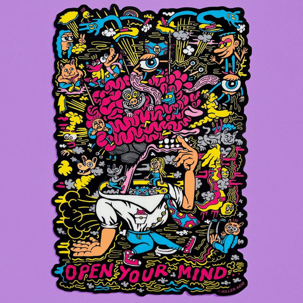 Open Your Mind XL Sticker - Stickers - killeracid.com