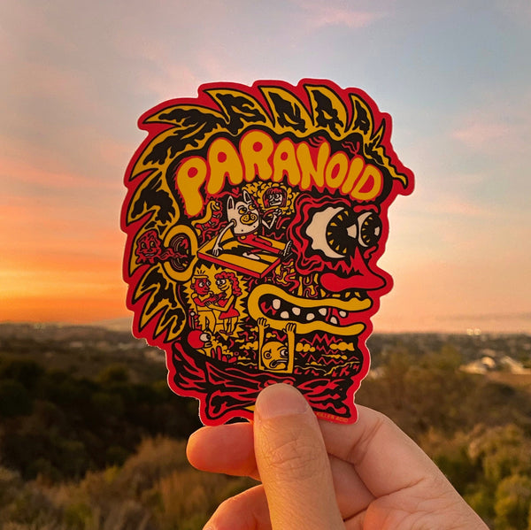 Paranoid Sticker - Stickers - killeracid.com