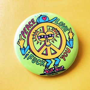 Peace Love And... - Buttons - killeracid.com