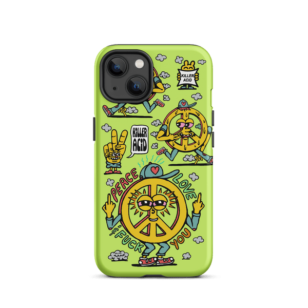 Peace, Love & Fuck You iPhone Case - killeracid.com