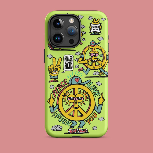 Peace, Love & Fuck You iPhone Case - killeracid.com