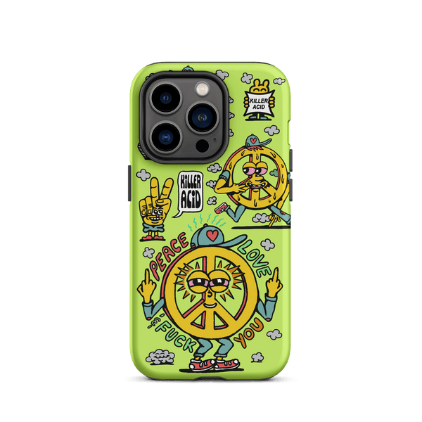 Peace, Love & Fuck You iPhone Case - killeracid.com