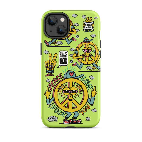 Peace, Love & Fuck You iPhone Case - killeracid.com