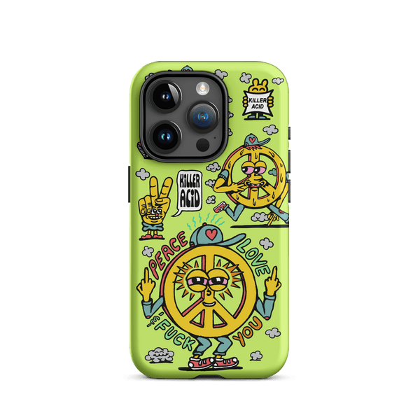 Peace, Love & Fuck You iPhone Case - killeracid.com
