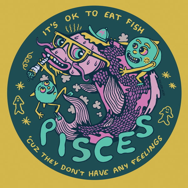 Pisces Button - Buttons - killeracid.com