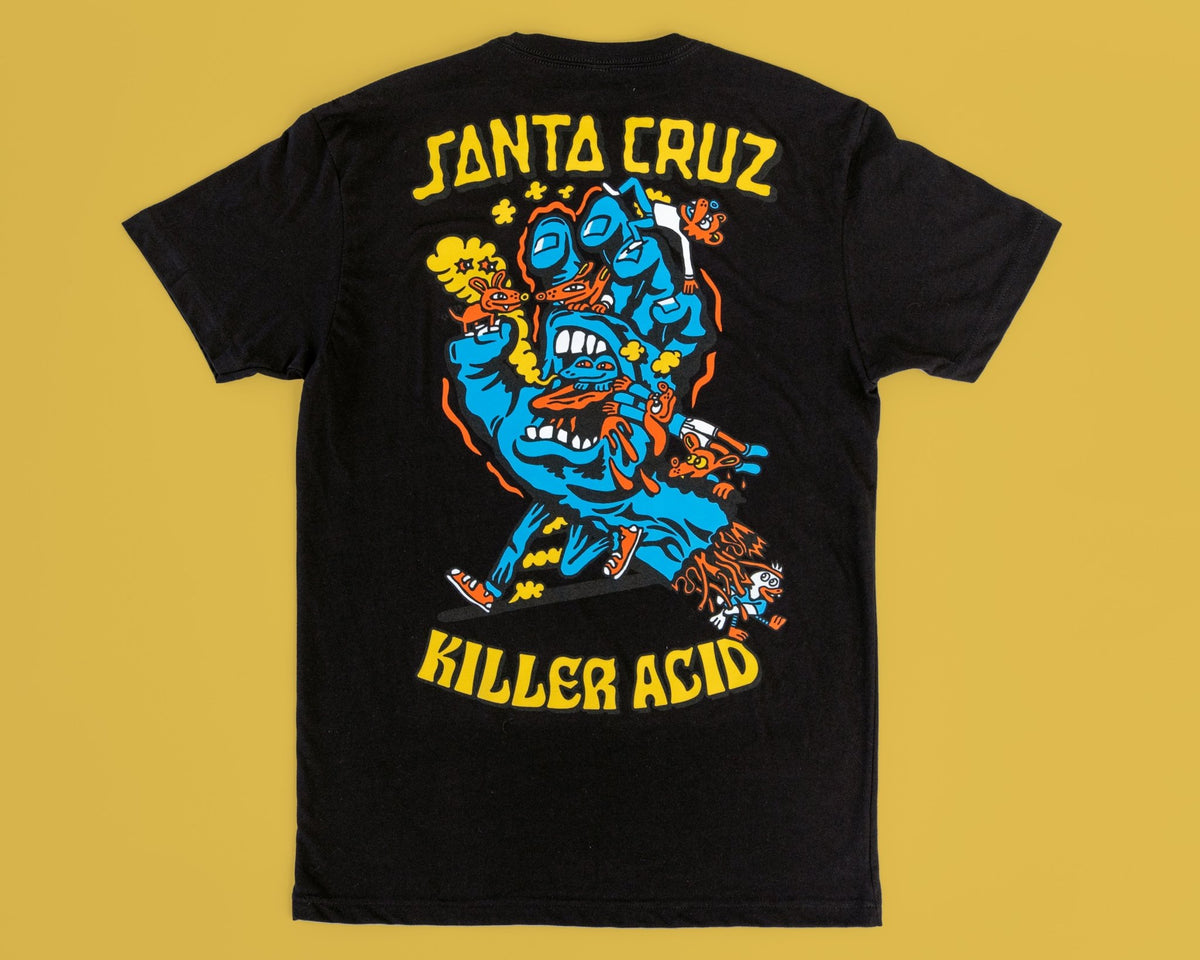 Santa Cruz Screaming Hand Black T-shirt Killer Acid