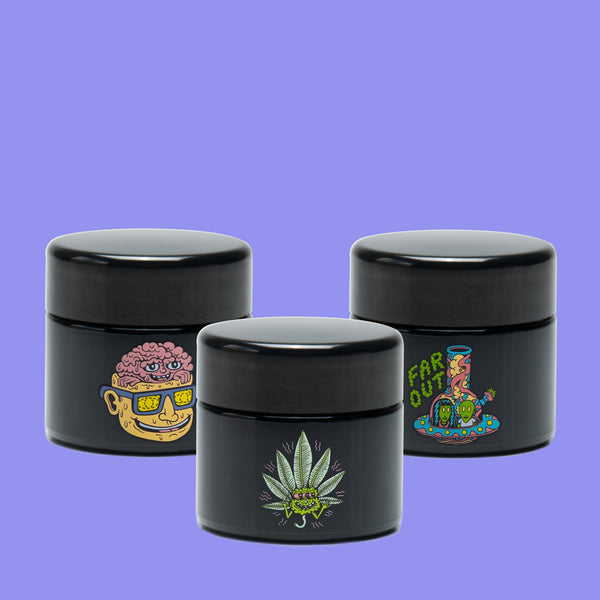 Small Black Stash Jar - Jars - killeracid.com