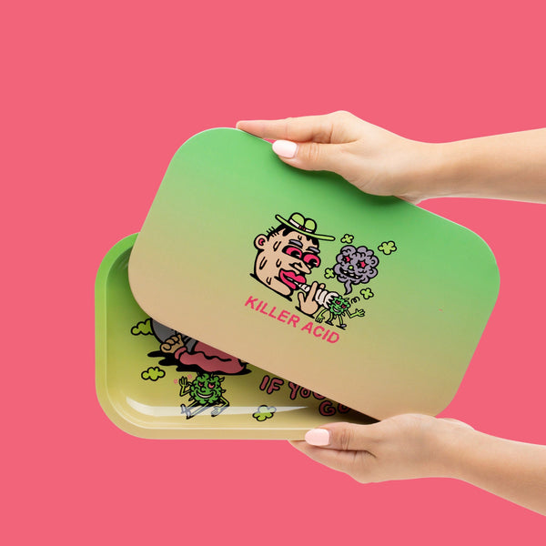 Smoke Em Metal Rolling Tray - Accessories - killeracid.com